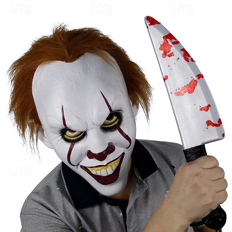 Clown Pennywise Halloween Mask It Horror Creepy Clowns Scary Full Head Adults' Men's Unisex Halloween Carnival Performance Party Easy Halloween Costumes Dress Up2