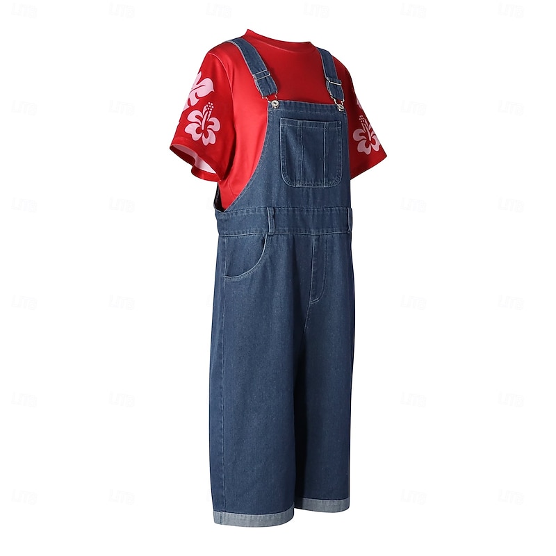 Lilo Cosplay Costume Jumpsuit Adventure Movie Movie Cosplay for Girls' Kid's Halloween Carnival World Book Day Performance Educational Dress Up School Event Dress Up3