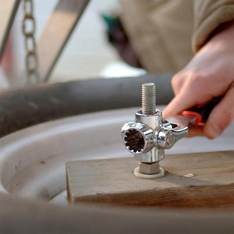 52 in 1 Universal Socket Spanner Wrench Multifunction Tool Kit for Home Repair Car Maintenance 8 to 21mm Rotatable All-in-One Hand Tool Set2