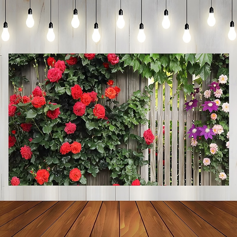 Floral Tapestry Wall Hanging Boho Flower Print Wall Tapestry for Bedroom, Living Room, Dorm  Decorative Backdrop Cloth, Beach Throw, or Picnic Blanket