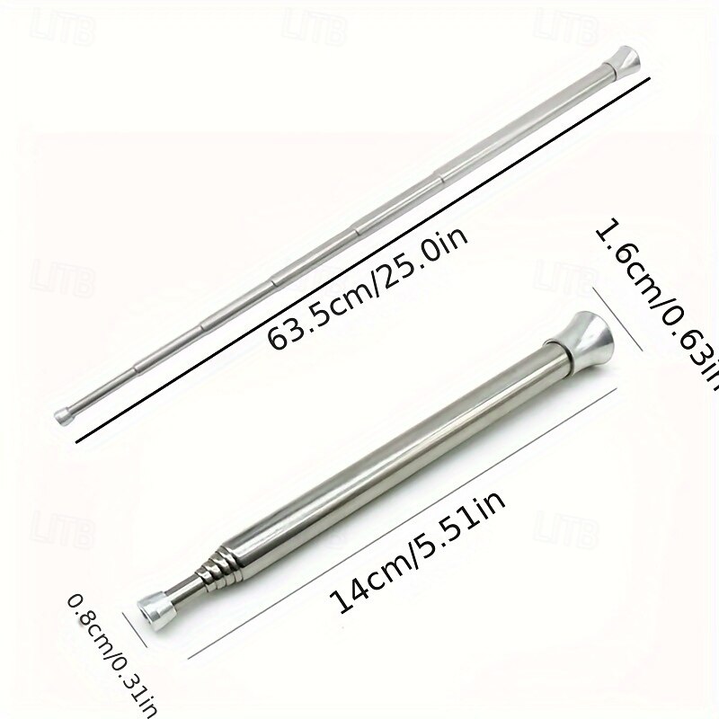 1pc Telescopic Fire Blower - Ultra-Portable and Compact Design Adjustable Telescopic Length Durable Stainless Steel Construction - Perfect for Outdoor Adventures Picnics and BBQs4