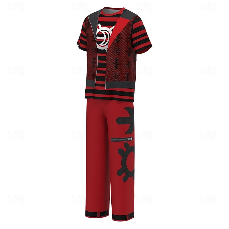 Zombie School Zombies 4 Victor Pants T-shirt Movie Cosplay Costume Movie Cosplay for Men's Boys' Adults Kids Halloween Masquerade Performance Halloween3