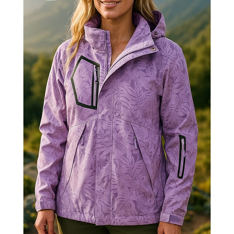 Women's Softshell Jacket Hiking Jacket Hardshell Jacket Outdoor Waterproof Windproof Hiking Outfits Hiking Clothes Spring Autumn / Fall Top Hunting Camping / Hiking / Caving Traveling Black White Pink