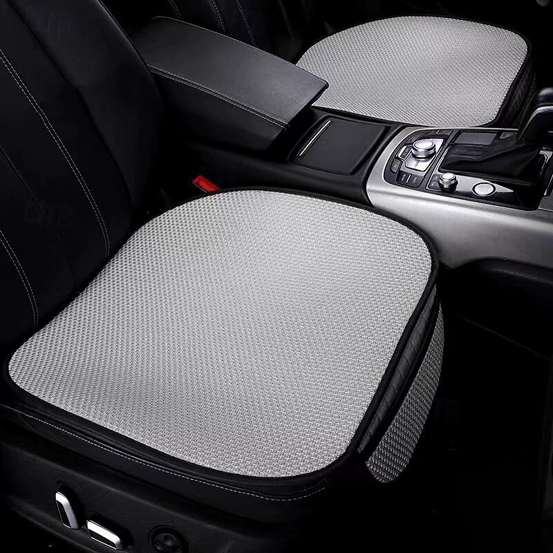 2pcs Summer Car Seat Cover Breathable Ice Silk Four Seasons Car Seat Cushion Protector Pad Front Pad Fit for Most Cars