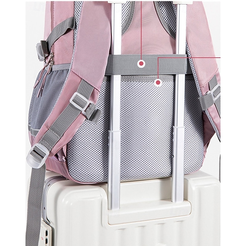 Unisex Waterproof School Backpack – Large Capacity Laptop Bag for Teens with Reflective Logo and Side Pockets2