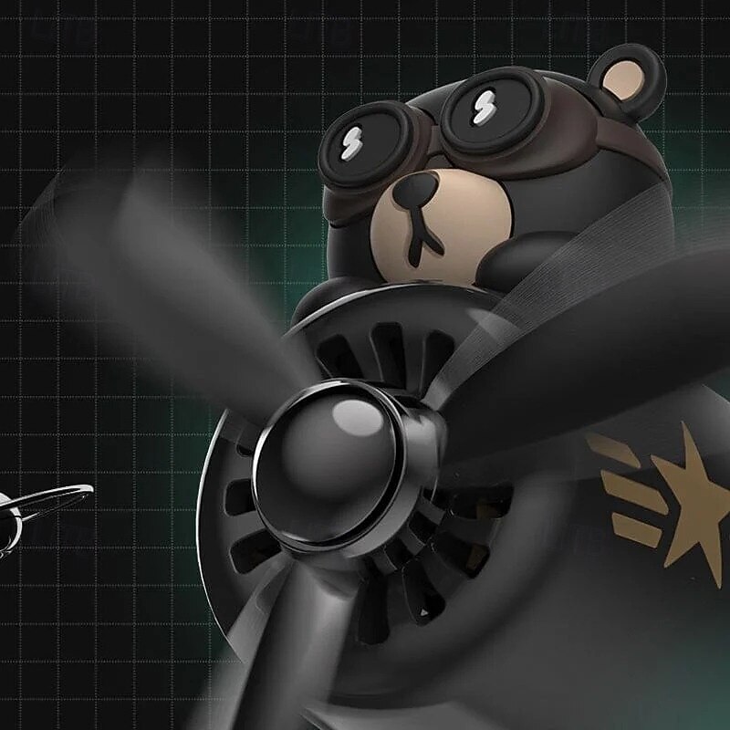 Animal Car Air Freshener Cute Cartoon Bear Vent Clip Solid Perfume Auto Interior Decoration Long-Lasting Car Scent Accessories for Women and Kids3