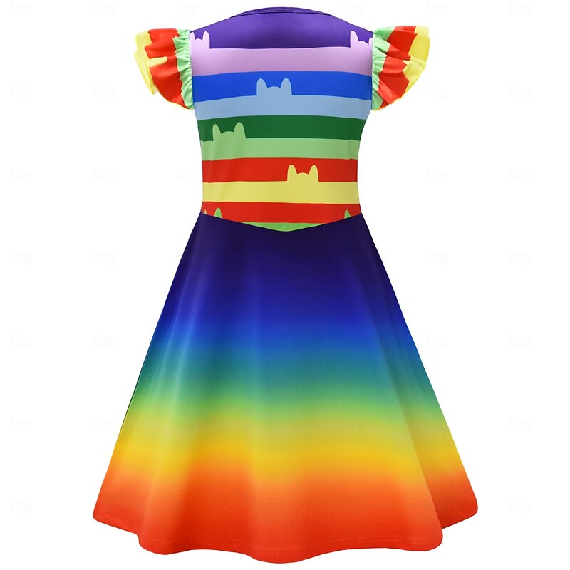 Gabby's Dollhouse Pandy Paws Cakey Dress Bag Adventure Movie Cosplay Movie Cosplay for Girls' Kid's Halloween Carnival World Book Day Performance Educational Dress Up School Event Dress Up3