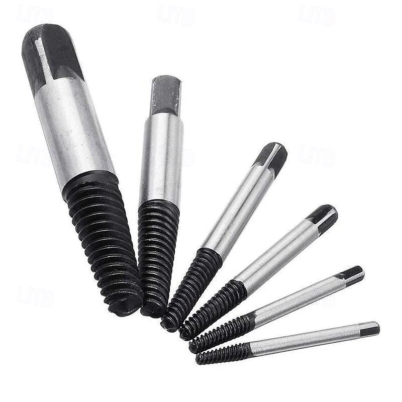 Screw Extractor Set for Broken Faucet Pipe Valve Bolts Damaged Screw Remover Tool Kit Easy Out Water Pipe Thread Removal Tool4