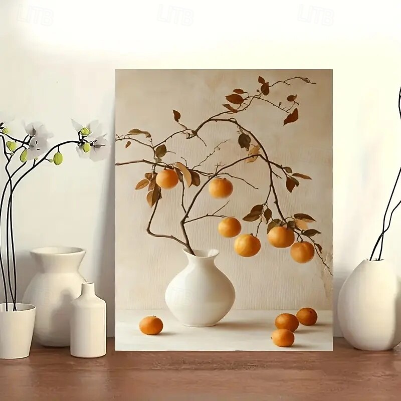 Modern Frameless Canvas Art Poster Vase Painting For Living Room And Bedroom Decoration Without Frame2