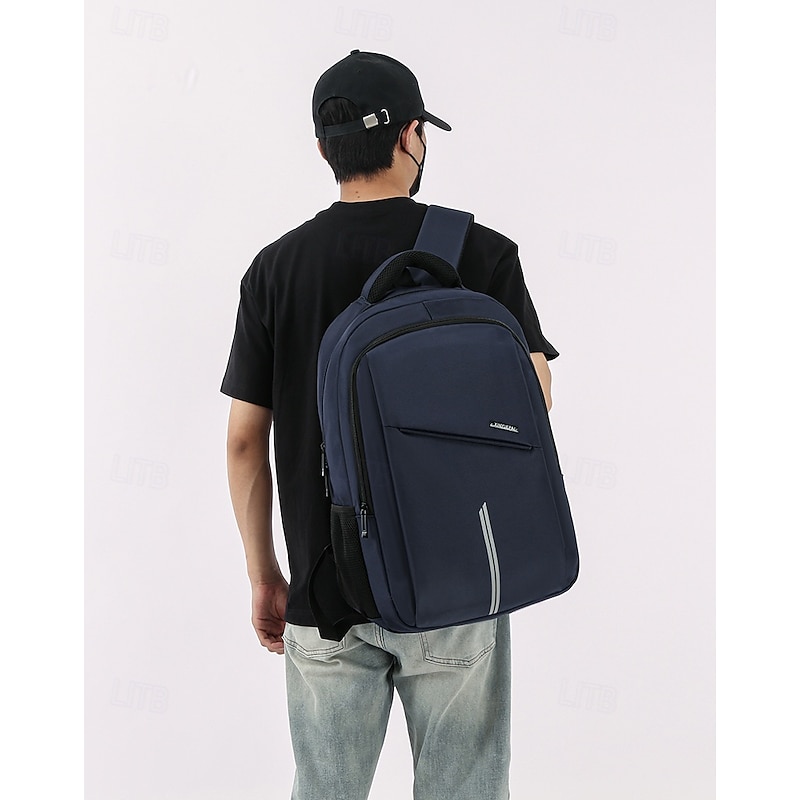 Men's Slim Waterproof Laptop Backpack for Work and School – Lightweight Business Travel Bag with Anti-Theft Pocket and Multi-Compartment Design