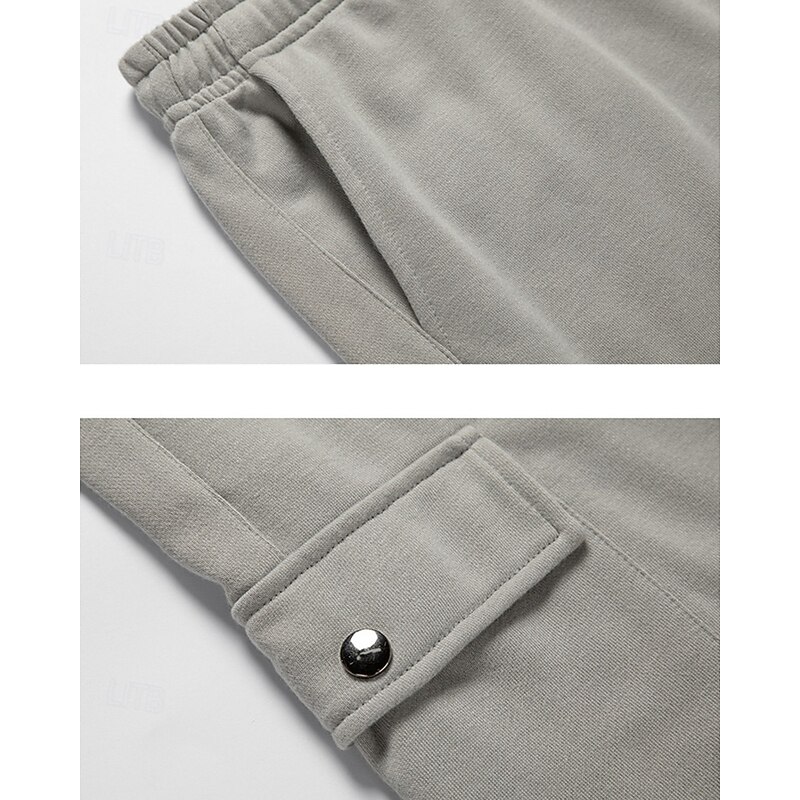 Men's Sweatpants Joggers Trousers Cargo Sweatpants Pocket Elastic Waist Drawstring Camouflage Comfort Sports Outdoor Daily Fashion Casual ArmyGreen Khaki Micro-elastic4