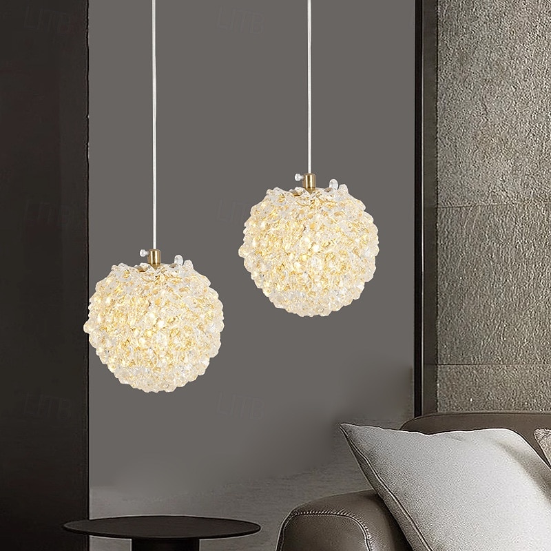 Crustal Wall Sconces Gold 1/2 Light Wall Sconce, Modern Wall Light Fixtures, Farmhouse Wall Sconces with Clear Glass Shade, Wall Lights for Living Room, Bedroom, Stair, Bathroom, Hallway 110-240V2