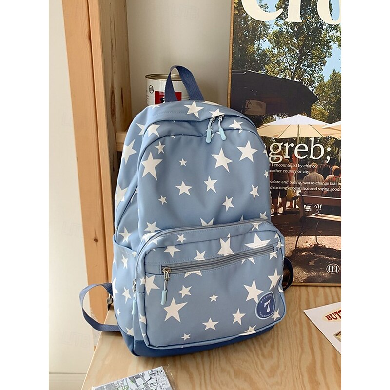 Kids' and Teens' Star Print School Backpack – Lightweight Daypack for Girls and Boys Back to School3