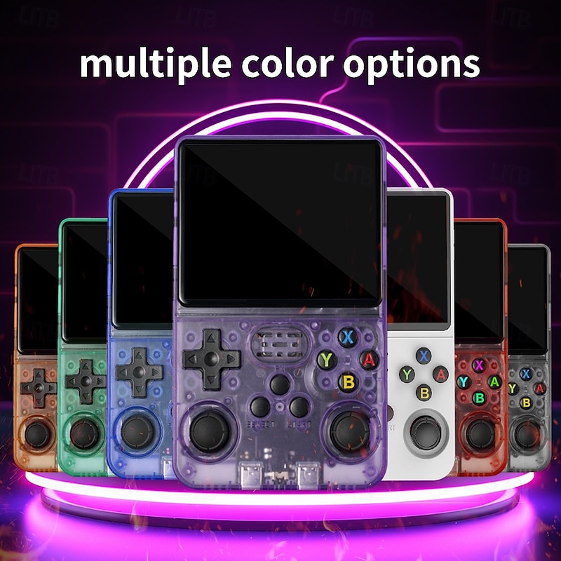 R36S Handheld Game Console 3.5 Inch IPS Screen Retro Game Console Linux System Screen Portable Pocket Video Player Travel Essentials 64GB and128G Extra Large Memory2