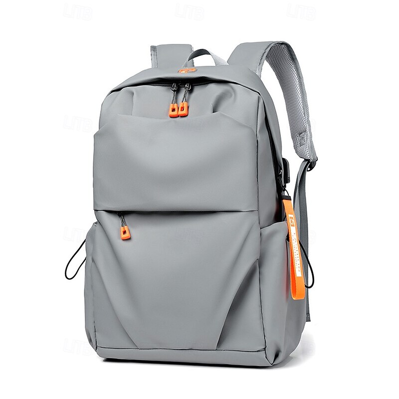 Men's Water-Repellent USB Charging Backpack – Scratch-Resistant Travel Bag with Luggage Strap for School, Business and Daily Commute4