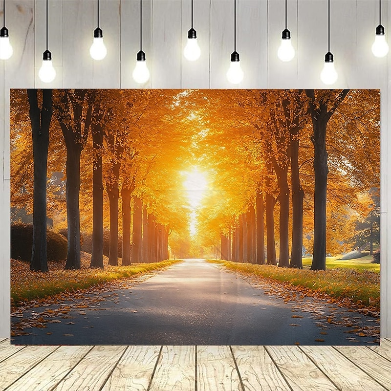 fall Autumn Landscape Tapestry Photo Backdrop Wall Art Large Tapestry Mural Decor Photograph Backdrop Blanket Curtain Home Bedroom Living Room Decoration3