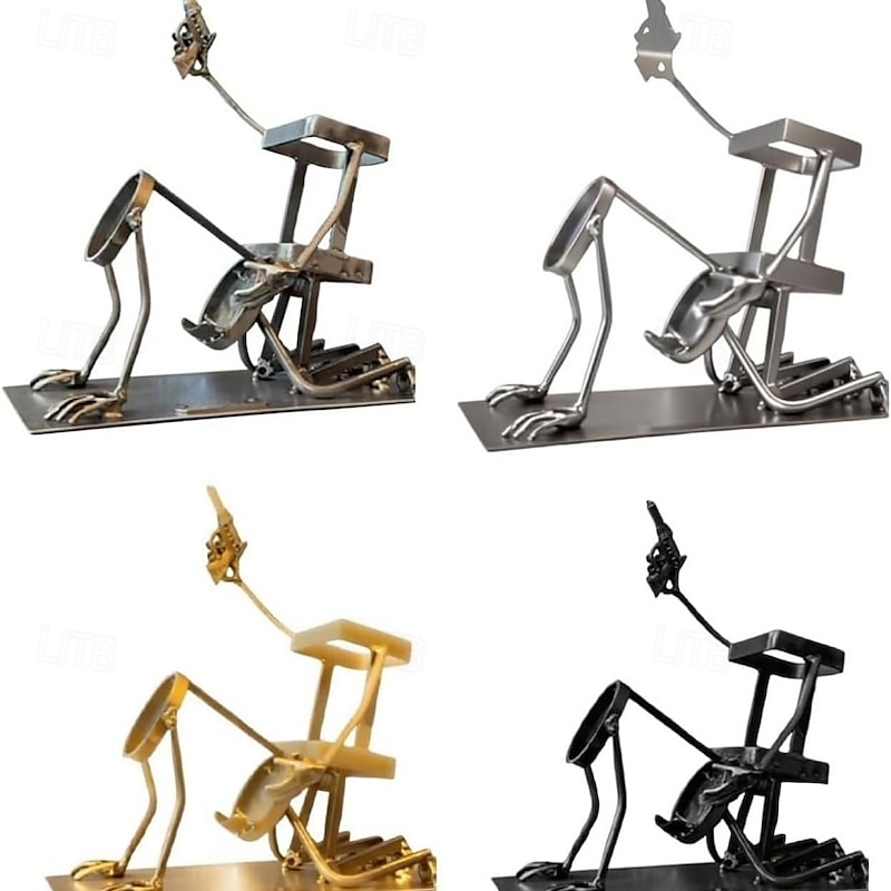 Skull Coke and Wine Bottle Stand Funny Metal Skull Skeleton Bar Decor for Whiskey and Beer Steampunk Style Beverage Display Stand for Home, Kitchen, or Man Cave Gift3