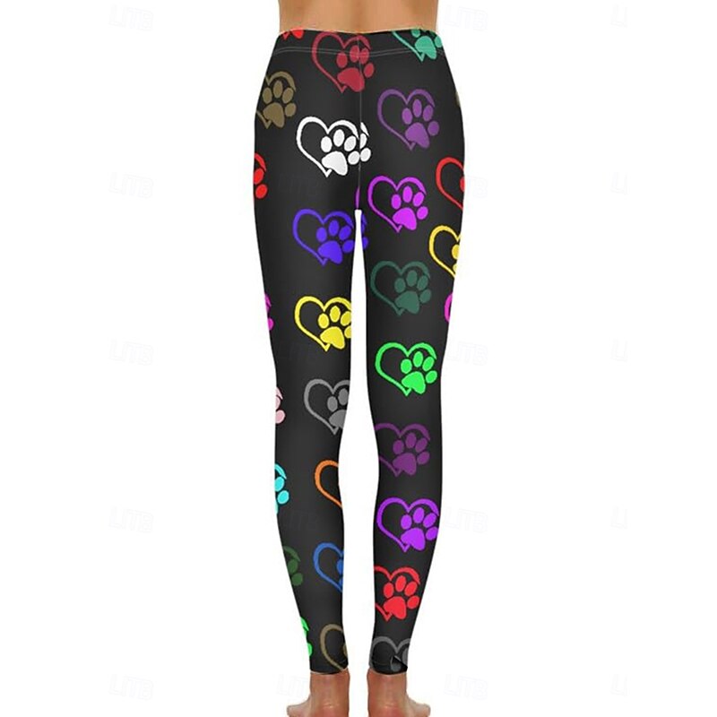 Women's Leggings Vacation Vintage Fashion Ankle-Length High Waist Graphic Animal Gradient Printing Soft Breathable High Elasticity Vacation Casual Daily Red Blue Dark Grey Spring Skinny3