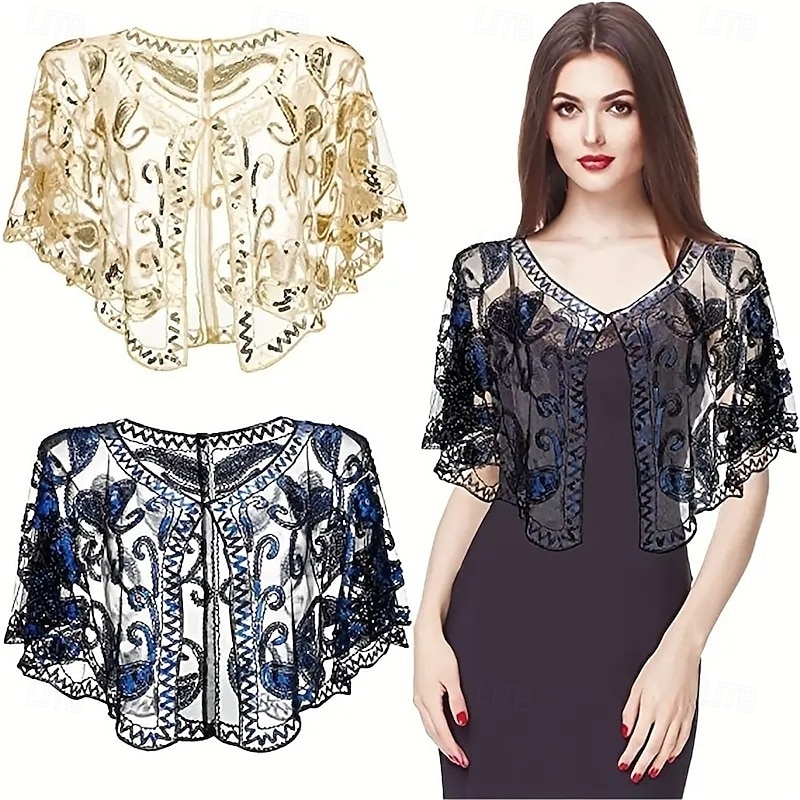 Women's Wrap Elegant Sun Protection Short Sleeve Lace Wedding Wraps With Lace For Wedding Summer