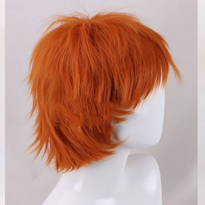 Peter Pan The Boy Who Wouldnt Grow Up Peter Pan Orange Cosplay Wig3