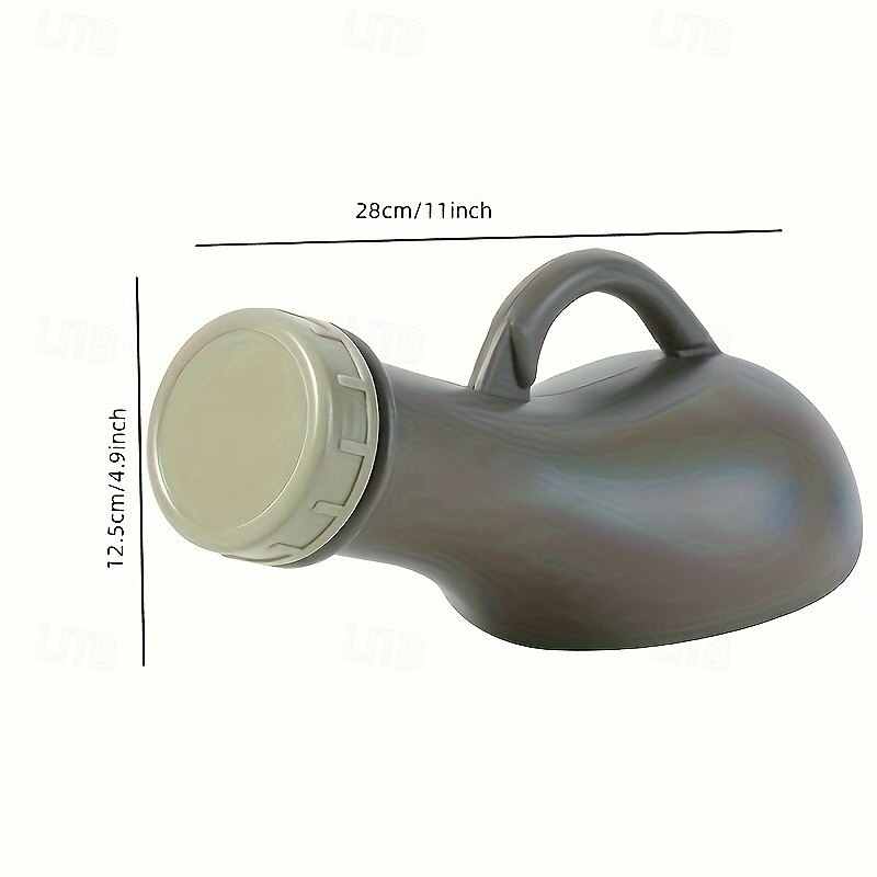 1pc 33.81oz Portable Urinal Bottle for Travel Camping & Outdoor Adventures - Lightweight Green Plastic Design with Handle Convenient Hygiene Solution for Car Trips & Camping Portable Toilet for Cam3