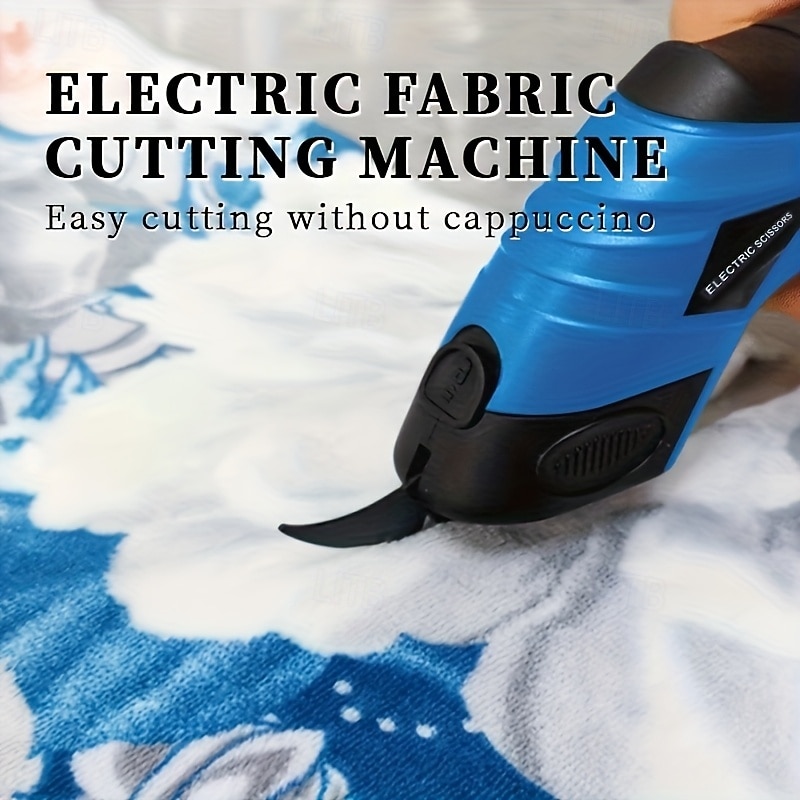 Electric Fabric Scissors with Quick-Charge - Heavy-Duty Cordless shears USB-Powered Lightweight for Sewing Leather Carpet Cardboard Clothes - Professional Tailoring & DIY Home Crafting Tool2