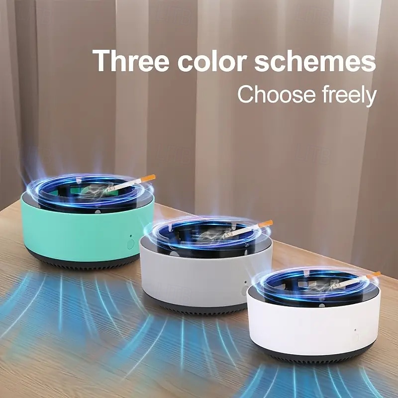 2-in-1 Smart Smokeless Ashtray Instantly Removes The Smell And Odour Of Second-hand Smoke Suitable For Home Office Outdoor Household Appliances Holiday Gifts4