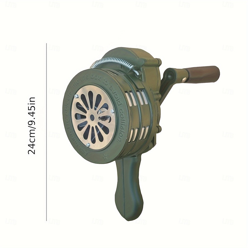 1pc Hand-Crank Alarm - Foldable Emergency Security Alert for Home, Camping & Mining - No Batteries Needed, Portable Loud Siren for Indoor/Outdoor Safety, Alarm System for Home, Indoor Outdoor Alert2