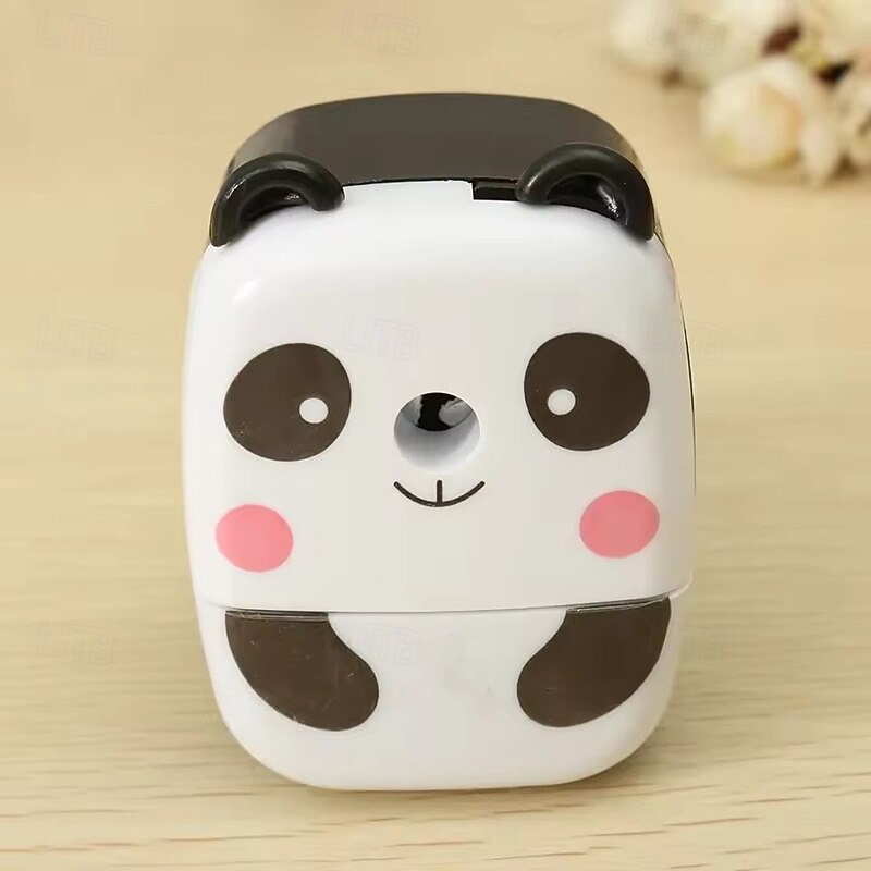 Animal Shaped Cartoon Panda Tiger Pencil Sharpener School Sipplies Home Office Desktop4