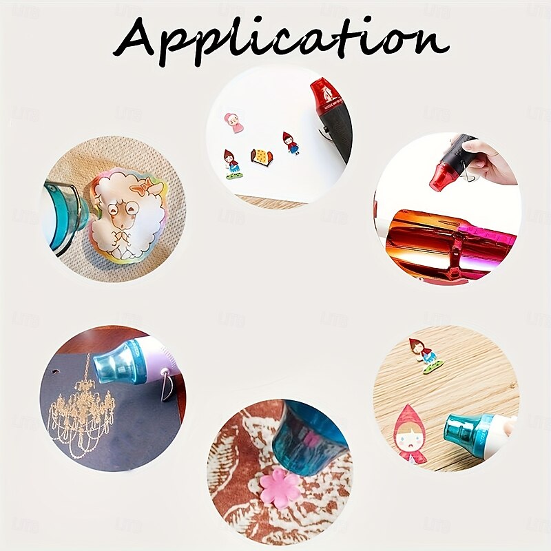 Mini Heat Gun Heat Tool for Epoxy Resin for DIY Acrylic Resin Cups Tumblers Embossing Shrink Wrapping Paint Drying Crafts Electronics DIY Removing Epoxy Cup Painting Resin Air Bubbles Drying Crafts2