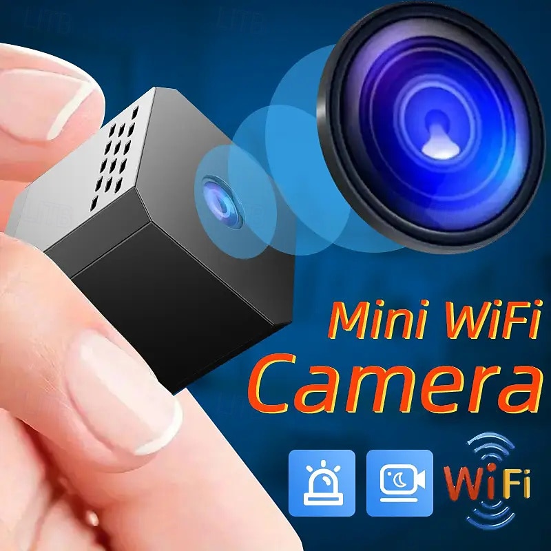 Compact 1080p Hd Full-colour Night Vision Mini Camera Magnetic Installation For Easy Remote Monitoring Via Mobile Phone - Suitable For Home Office And Car Security3