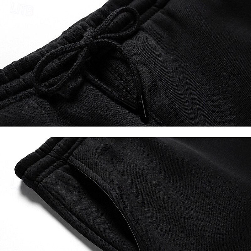 Men's Athletic Pants Sweatpants Joggers Trousers Pocket Elastic Waist Drawstring Plain Comfort Sports Outdoor Daily Fashion Casual Black Army Green Micro-elastic4