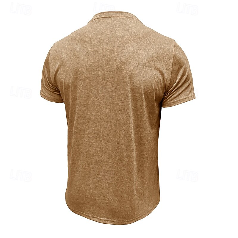 Men's Henley Shirt Tee Henley Top Short Sleeve Solid Color Plain Solid Fashion Designer Casual Pocket Color Block Henley Outdoor Casual Daily Summer Spring All Seasons Black White Light Blue Henley3