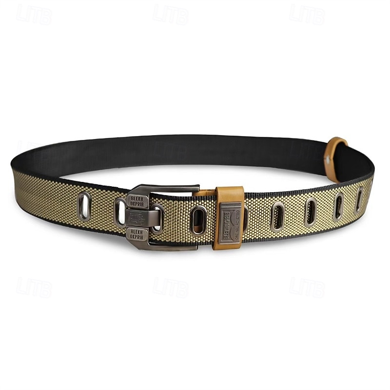 Men's Belt Waist Belt Black Navy Blue Nylon Core Alloy Durable Adjustable Plain Outdoor Daily4