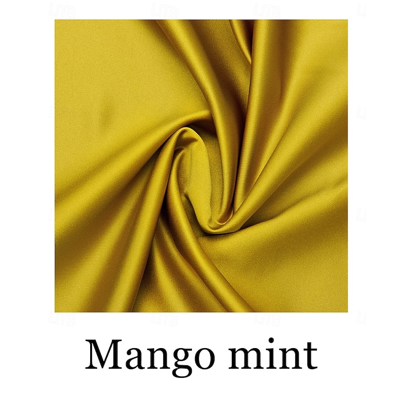 A-Line Cocktail Wedding Dresses Elegant Gown Formal Ankle Length Sleeveless Crew Neck Pocket Satin with Ruched Pocket3