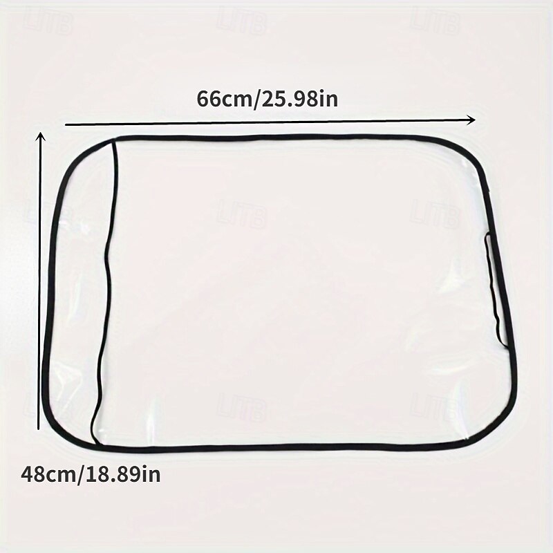 Machine Washable Resin Seat Protector - 2pc Waterproof Anti-Dirty Backseat Kick Guard - Stain-Resistant for All Vehicle Types4