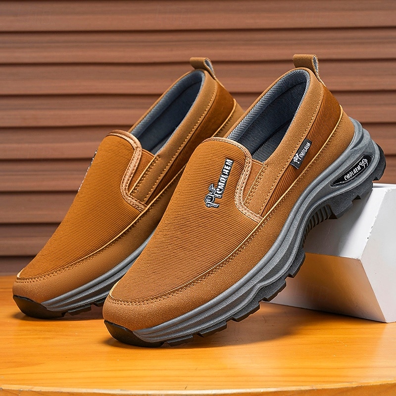 Men's Slip-On Walking Shoes with Cushioned Sole, Lightweight Casual Loafers for Travel, Work & Everyday Comfort2