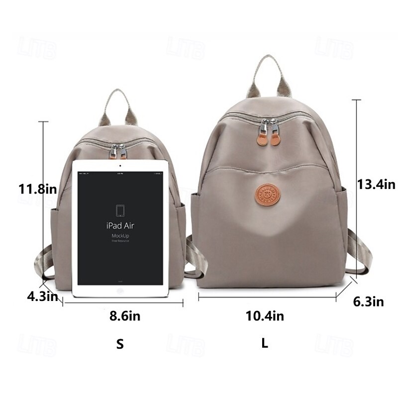 Women's Minimalist Nylon Backpack – Lightweight Small Daypack for Work, Travel and Everyday Use4