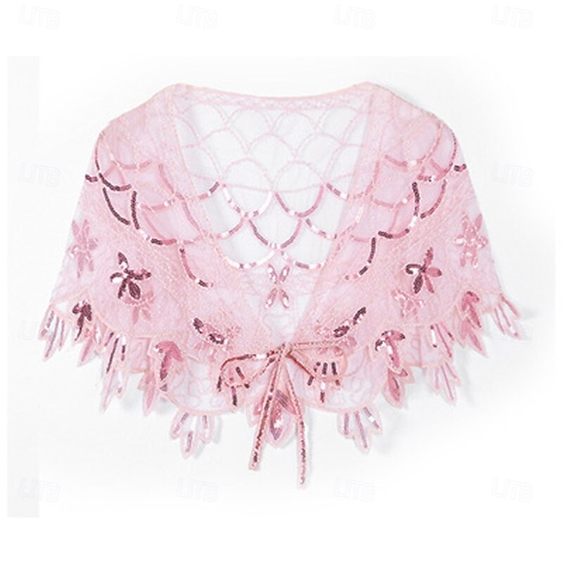 Women's Wrap Elegant Sun Protection Sleeveless Lace Wedding Wraps With Lace For Wedding Summer4