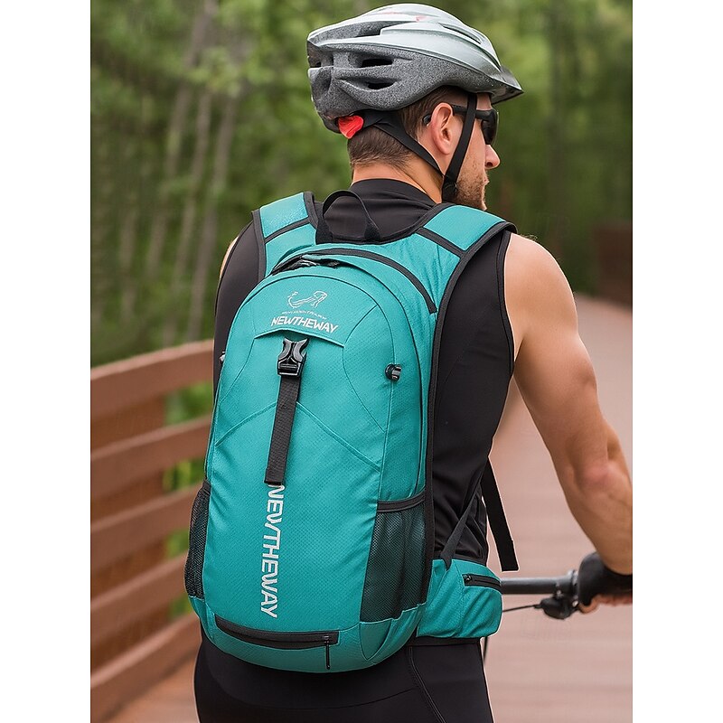 Men's Waterproof Sports Backpack with Basketball Storage Mesh Pocket - Lightweight Outdoor Cycling and Hiking Bag with Large Capacity and Adjustable Shoulder Straps for Travel, Fitness and Training2