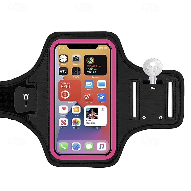 Armband Case Running Armband Running Holder for iPhone for Marathon Jogging Running Sports Bag Touchscreen Water Resistant Reflective Strip Tactel Men's Women's Running Bag3