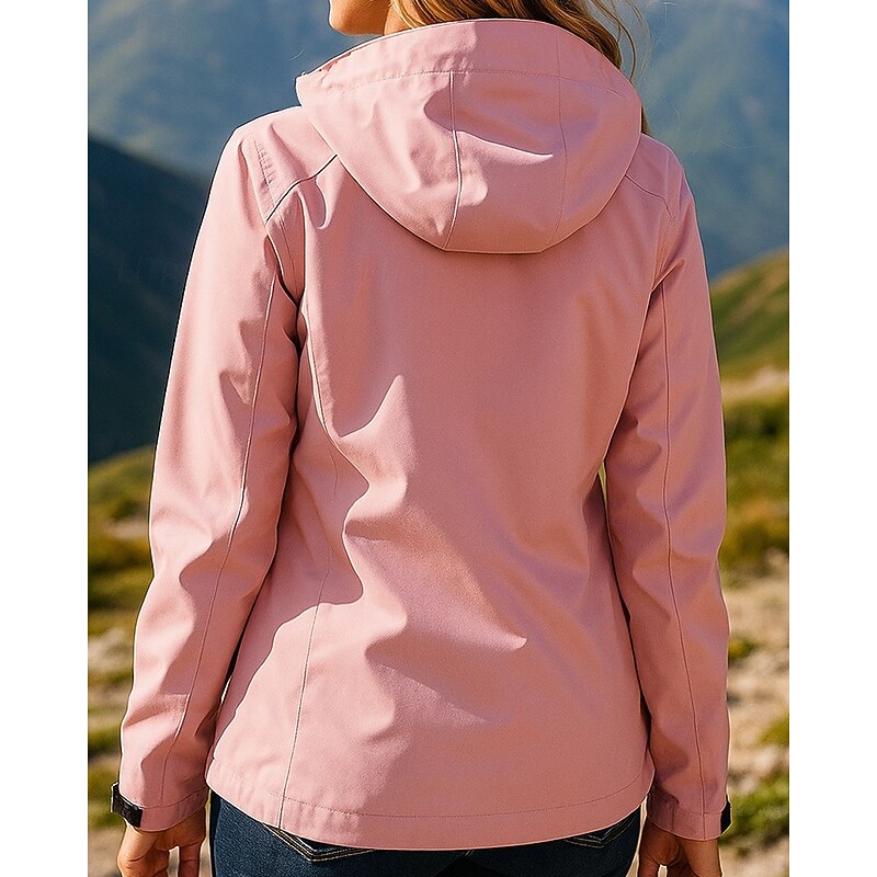 Women's Softshell Jacket Hiking Jacket Hardshell Jacket Outdoor Waterproof Windproof Hiking Outfits Hiking Clothes Spring Autumn / Fall Top Hunting Camping / Hiking / Caving Traveling Solid Color2