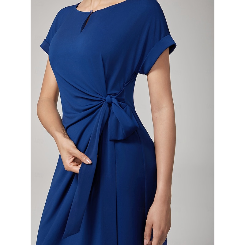 Elegant High Stretch Belted Maxi Dress2