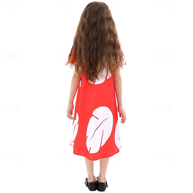 Lilo Dress Cosplay Costume Casual Movie Cosplay for Girls' Kid's Halloween Carnival World Book Day Performance Educational Dress Up School Event Dress Up4