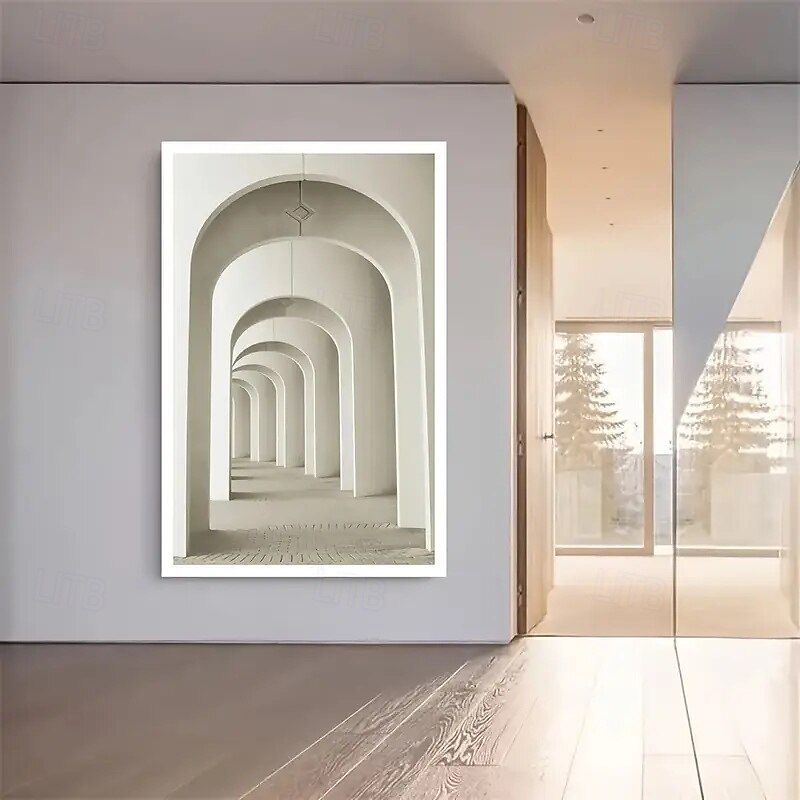 1 Frameless Modern 3d Corridor Art Canvas Painting Living Room Modern Canvas Poster Bedroom And Living Room Decoration4