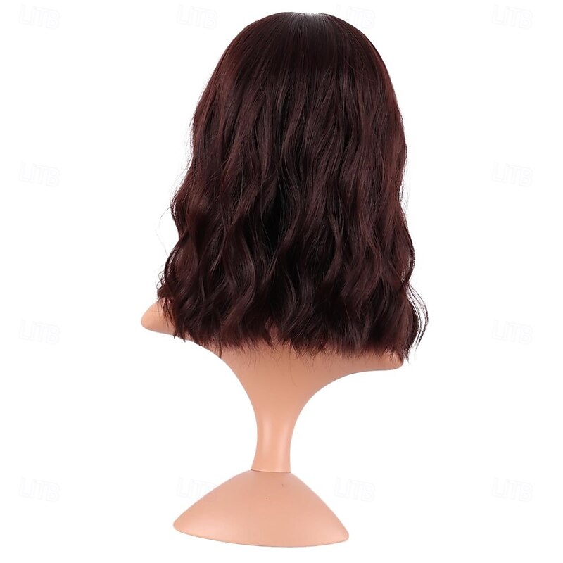 14 Inch/35 cm Bob Wavy Short Curly Body Wave Cosplay Anime Synthetic Hair Halloween Cosplay Party Wigs4