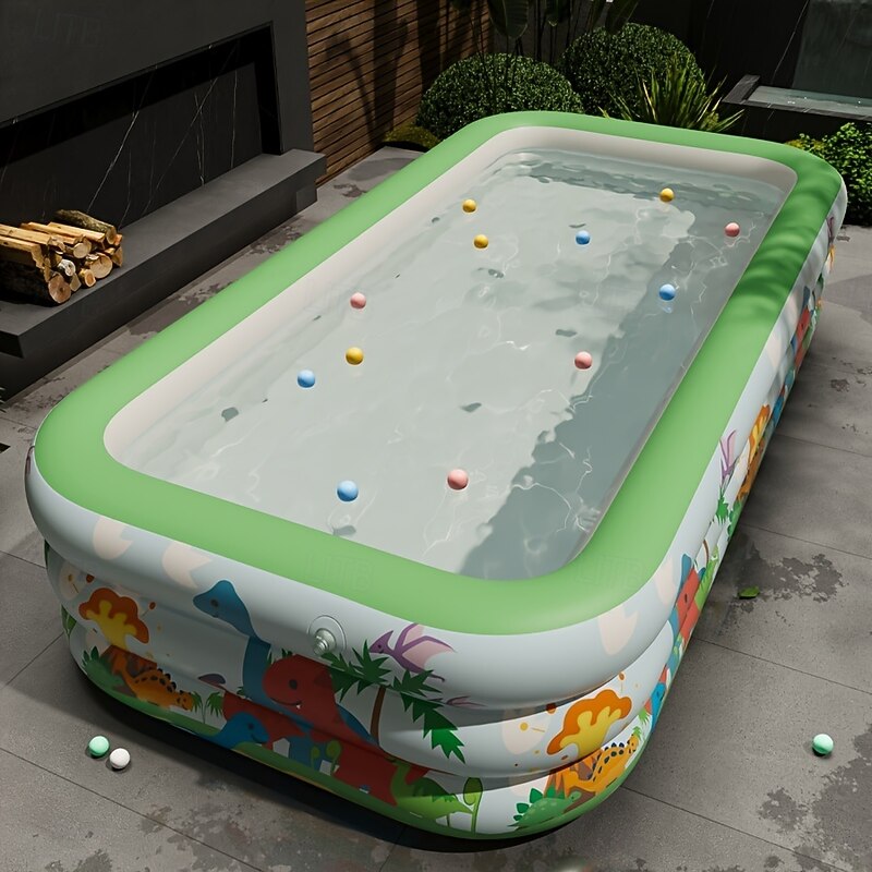 Large Inflatable Pool for Garden Durable Material Foldable Outdoor Hot Tub with Ocean Balls for Home Use Easy Set Up2