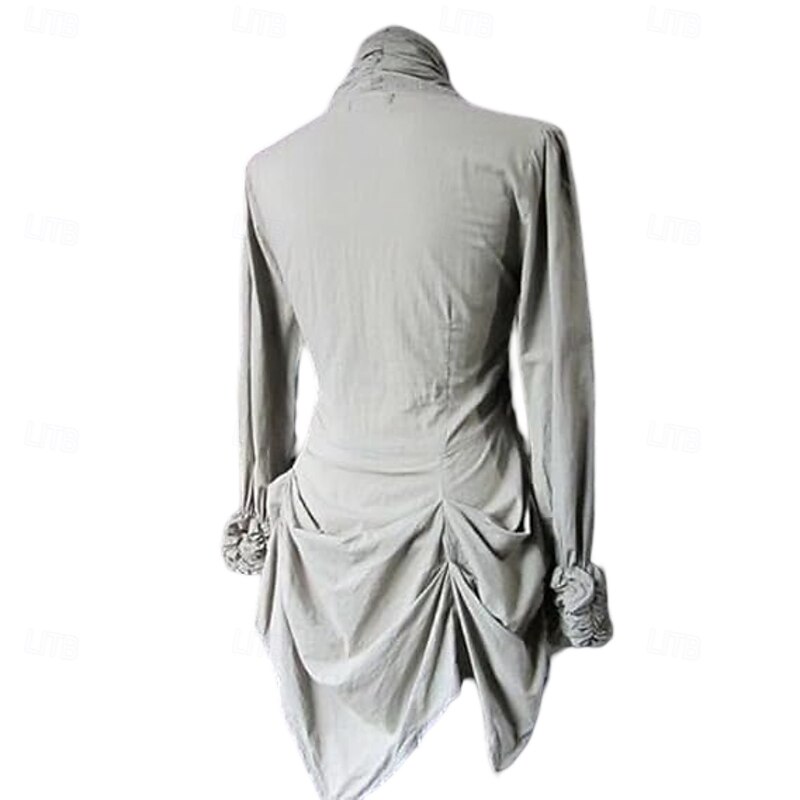 Rococo Victorian Medieval Blouse / Shirt Corset Vampire Maria Antonietta Elven Lace Solid Colored Fancy Dress Women's Fantasy Royal Steampunk Halloween Carnival Masquerade Performance Event / Party3