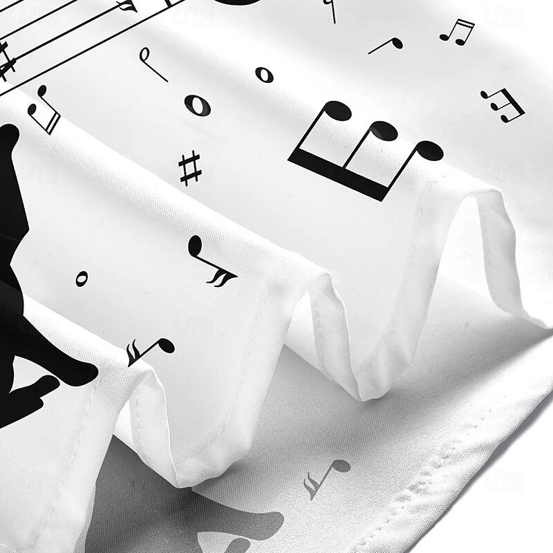 Men's Boardmasters Animal Cat Shirt Summer Shirt Button Up Shirt Short Sleeve Fashion Casual Outdoor Vacation Dailywear Summer Spring Turndown 3D Print Collared Shirts Front One Pocket White3