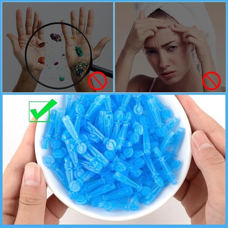 50pcs Disposable Blackhead Remover Acne Needles Blackhead Remover Tool Removal and Facial Cleaning Stainless Steel Needles3